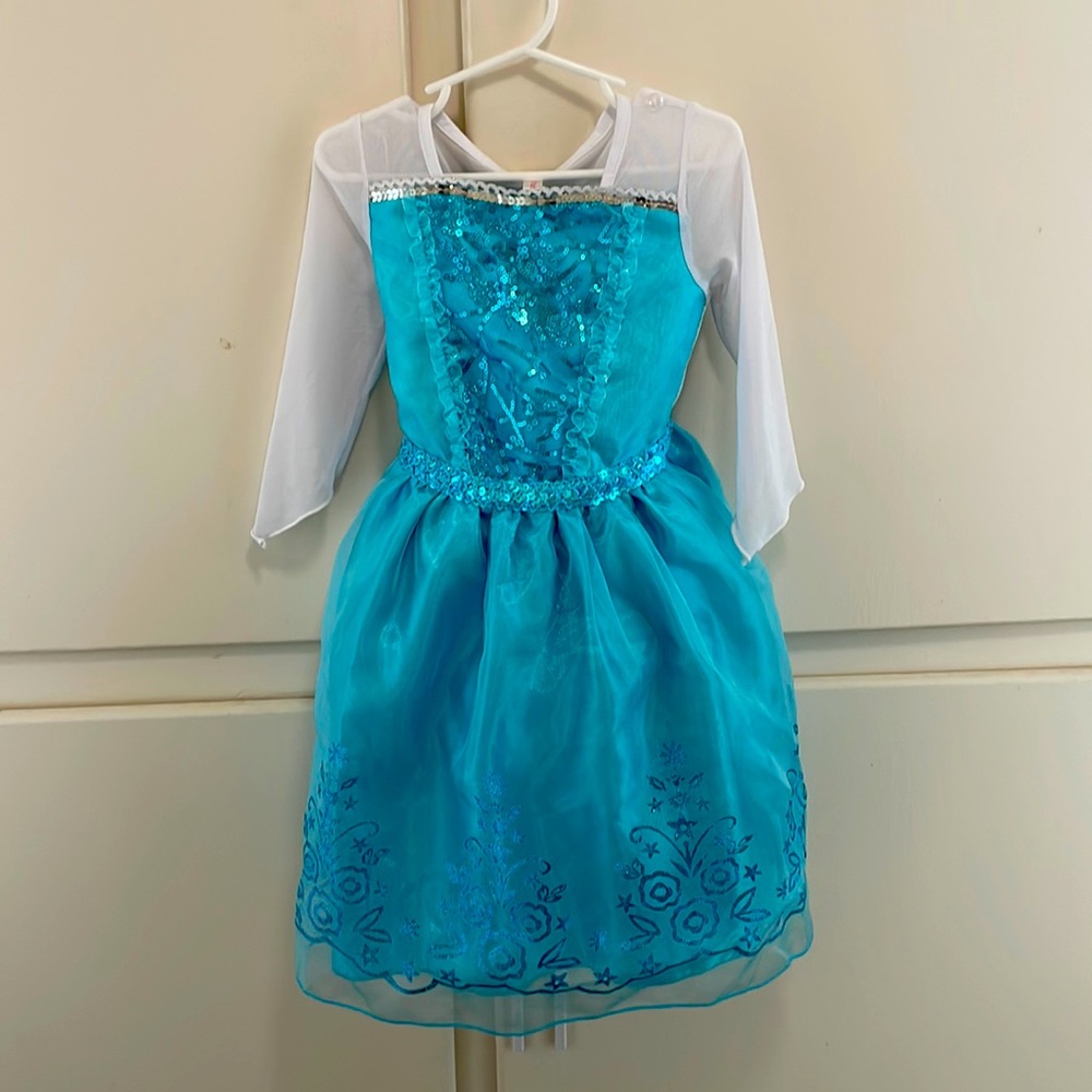 Frozen theme dress up dress